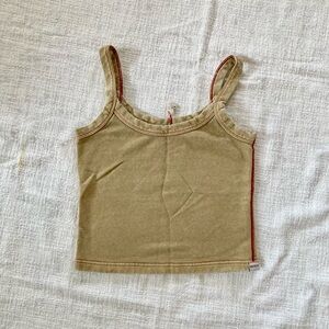 Merge Yellow Tank Top with Red Trim